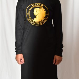Hijab Sportswear Women's LS Tee Dress Single Yellow 1